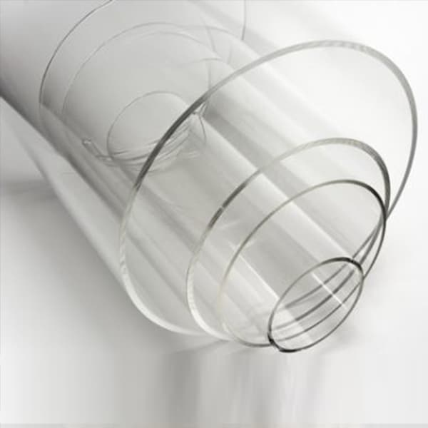 Tubi in Plexiglass Metacrilato Trasparente diametro da 100mm a 125mm -  Vendita Materie Plastiche